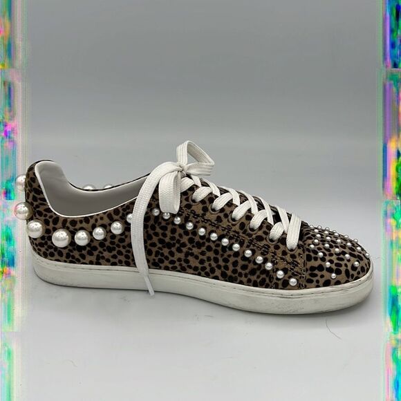 Stuart Weitzman Goldie Embellished Sneaker Size 7.5 - Picture 15 of 15